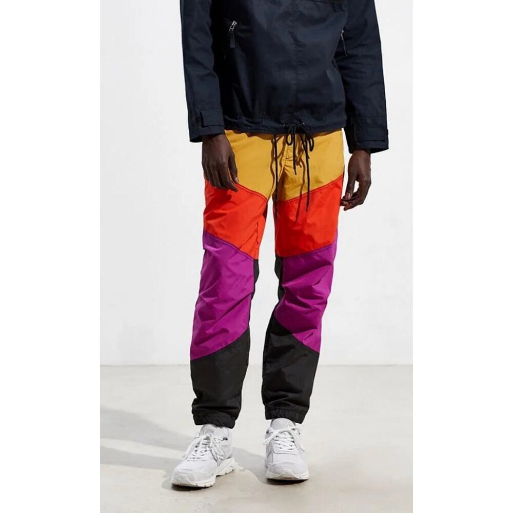 Urban Outfitters Colorblock Wind Pant Multi Size Pet Small A000339 View 2